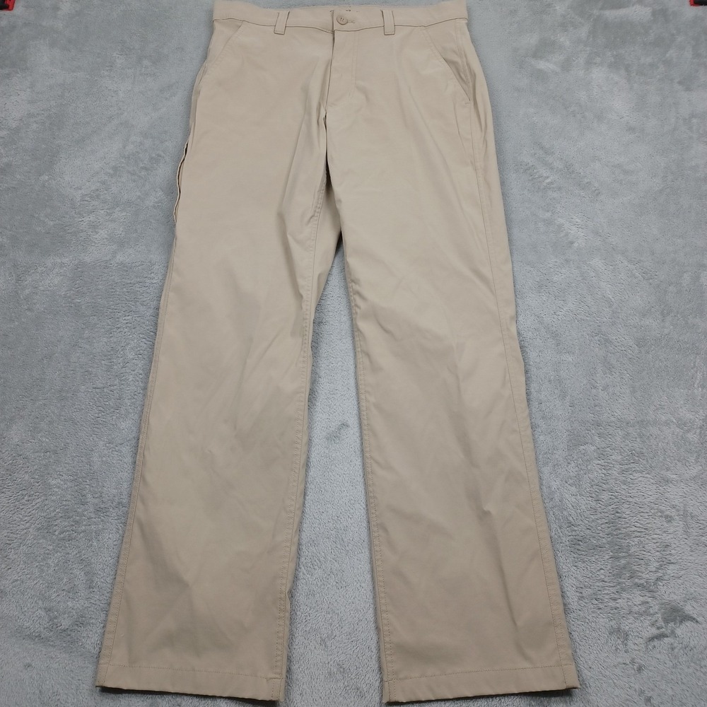 Eddie Bauer Pants Mens 33x32 Brown Outdoor Pockets Casual Preppy Nylon